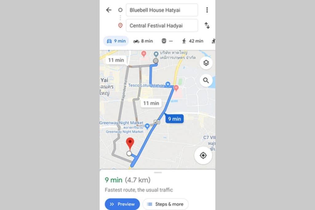 Bluebell House Hatyai - Cosy 3 Bedrooms For 10 Pax - 9 Mins Drive To Lee Grd Ban Kho Hong المظهر الخارجي الصورة